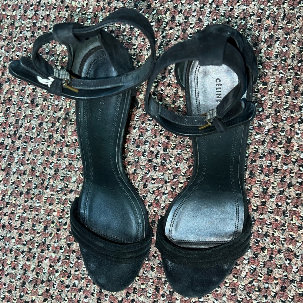 Celine Suede Heels
